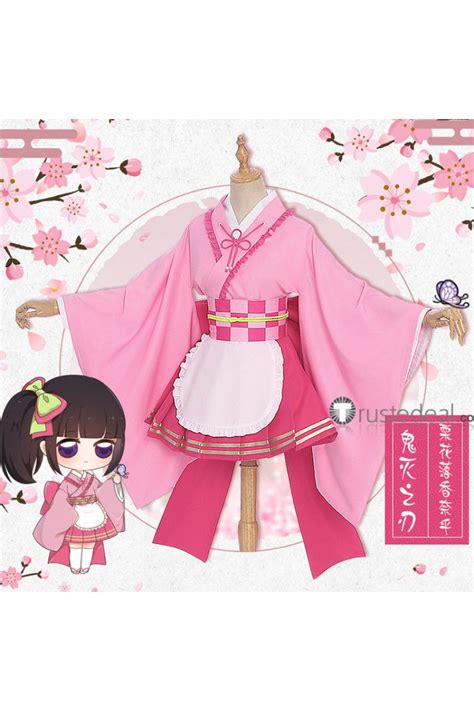 Kimetsu No Yaiba Demon Slayer Nezuko Kanao Shinobu Mitsuri Muzan Maid Kimono Cosplay Costumes