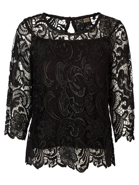 Black Lace Top From Vero Moda This Is Such A Feminine And Delicate