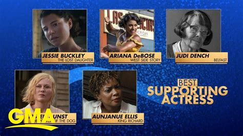 2022 Oscar Nominations Announced For Supporting Acting Categories L Gma Youtube