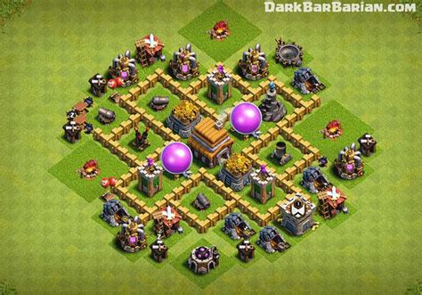 New Best Th5 Hybrid And Trophy Defense Base 2019 Town Hall 5 Hybrid