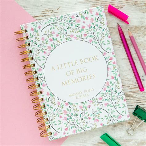 Personalised A Little Book Of Big Memories Notebook By Jinb