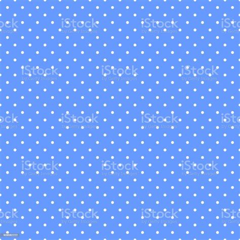 White Polka Dots On Blue Background Stock Illustration Download Image Now Abstract Art