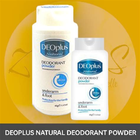 Deoplus Natural Deodorant Powder Underarm And Foot Powder 40g Shopee