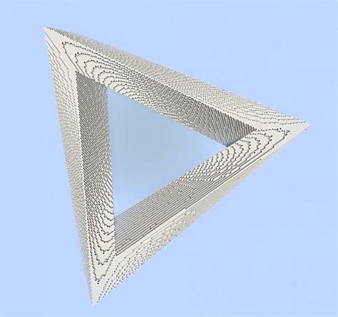 Penrose Triangle Impossible Optical Illusion Minecraft Building Inc