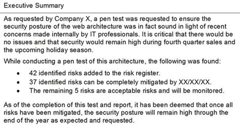 How To Structure A Pen Test Report Dummies