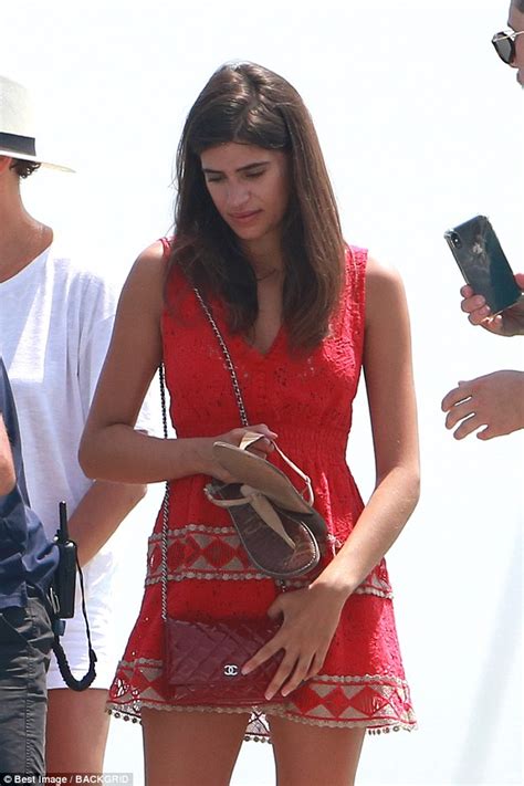 Cairo Dwek Looks Sensational In Red As She Takes A Stroll Along The
