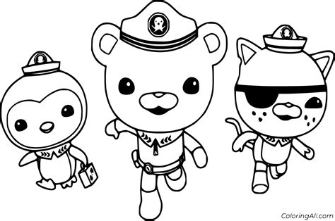 Octonauts Coloring Pages 52 Free Printables Coloringall