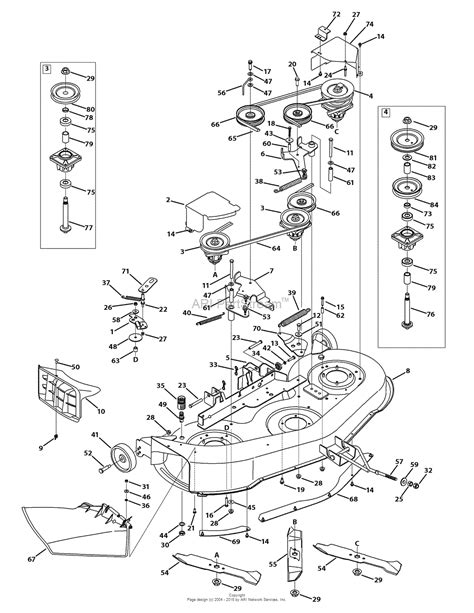 Mtd 13bx775h031 2009 Parts Diagram For Mower Deck 46 Inch