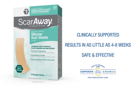 Scaraway Advanced Skincare Long Silicone Scar Sheets For