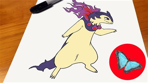 How To Draw Pokemon Hisuian Typhlosion Easy Step By Step Youtube