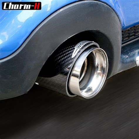 334 Car Styling Exhaust Tip Carbon Fiber Muffler Pipe Jcw Style For