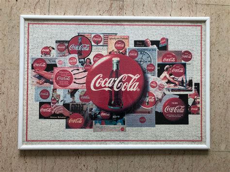 Vintage Coca Cola Puzzle Frame Included Hobbies And Toys Toys And Games