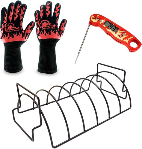 Bbq Dragon Ultimate Grill Accessories Set Rolling Grill Basket Bundle