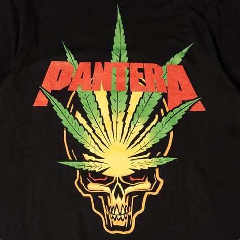 Cannabis Skull Layered Long Sleeve T Shirt Pantera Official Store