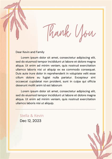 Free Business Thank You Letter Template Letterhub