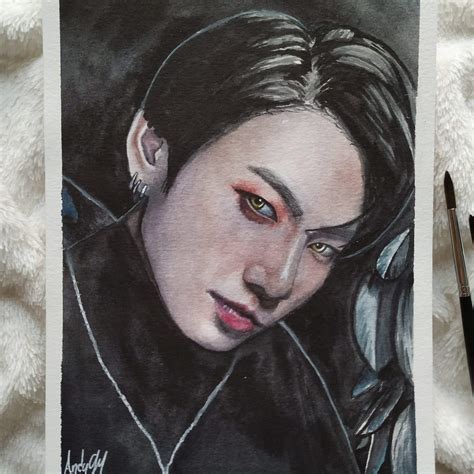 Bts Jeon Jungkook Watercolor Painting Armys Amino