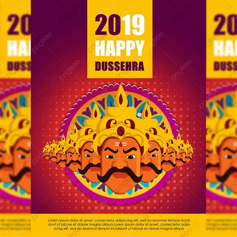 Dussehra Flyer Png Vector Psd And Clipart With Transparent