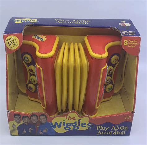 New 2004 The Wiggles Electronic Play Along Accordion Toy Factory