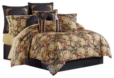 Five Queens Court Stefania 4 Piece Comforter Set Traditional