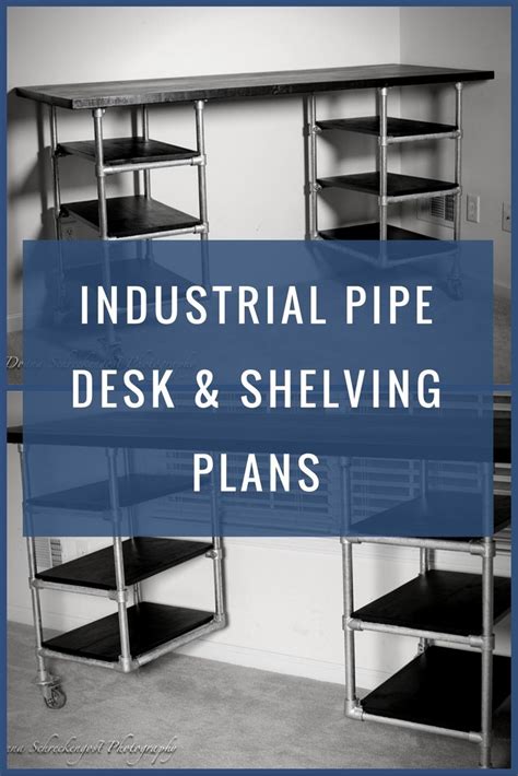 What i really want is a huge desk for the craft room, but was. Industrial Pipe Desk & Shelving Plans #KeeKlamp #DIY # ...