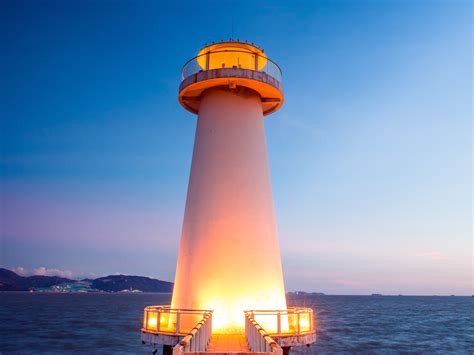 Beautiful Ocean Beach Harbor Lighthouse Lighting Preview