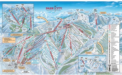Park City Piste Map Trails And Marked Ski Runs Sno