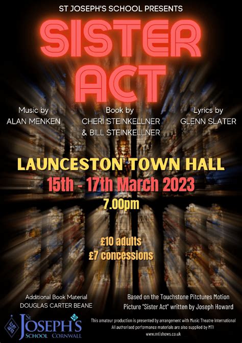 Sister Act At Launceston Town Hall Event Tickets From Ticketsource