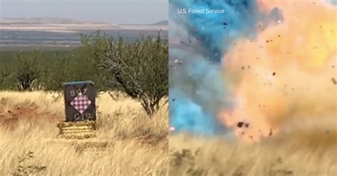 Border Agents Gender Reveal Party Explosion Starts Wildfire 22 Words