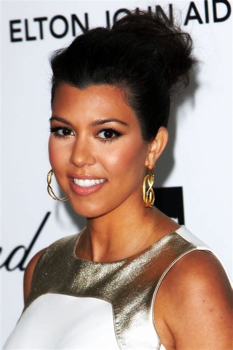 Kourtney Kardashian Heart Face Shape Skin Color Lipstick Hair Styles