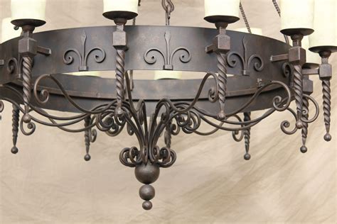 Lights Of Tuscany 1200 18 Tuscan 2 Tier Wrought Iron Chandelier
