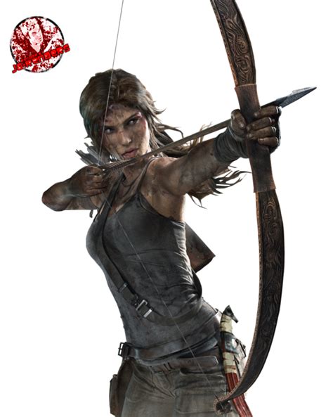 Lara Croft Tomb Raider With Bow Png Image Purepng