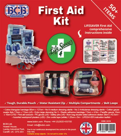 Lifesaver 4 First Aid Kit BCB International Ltd