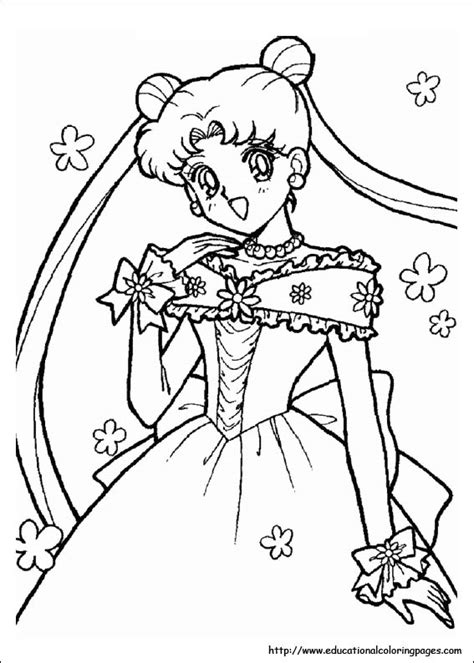 Sailor Moon Coloring - Educational Fun Kids Coloring Pages and