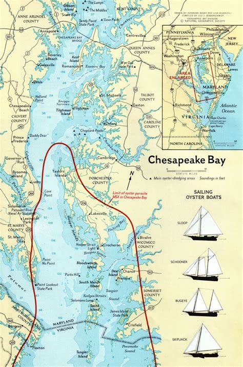 Mid Century Geographic Chesapeake Bay Bridge Chesapeake Virginia