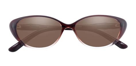Josie Cat Eye Prescription Sunglasses Brown Frame With Brown Lenses Women S Sunglasses