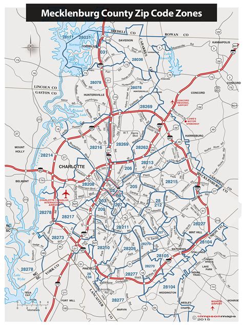 Blank Printable Map Of Charlotte Nc Free Download