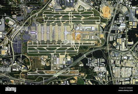 Luftbild Stadtplan Hartsfield Jackson Atlanta International Airport