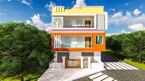 Two Floor House Elevation Design