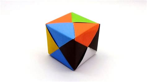 Easy Way To Make A 3d Paper Cube Box How To Make An Origami Handmade