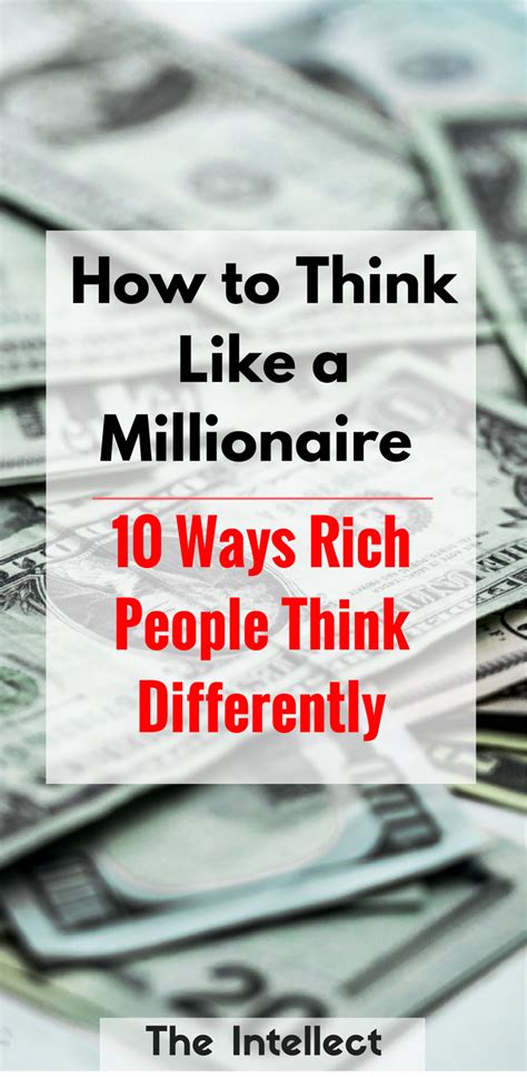 How To Think Like A Millionaire 10 Ways Rich People Think Differently