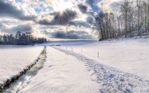 Winter Scenery Macbook Air Wallpaper Download Allmacwallpaper
