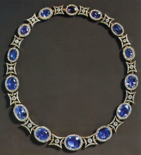 FabergÉ Diamond And Sapphire Necklace~ Wedding T From Tsar Nicholas