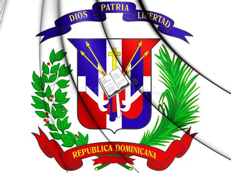 Escudo De Armas De La República Dominicana Stock De Ilustración
