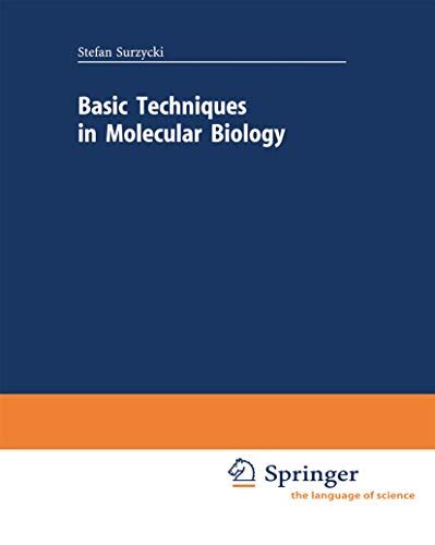 Basic Techniques In Molecular Biology Springer Lab Manuals Kindle Edition By Surzycki