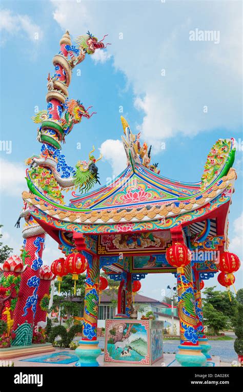 Chinese Dragon Temple In Thailand Stock Photo Alamy