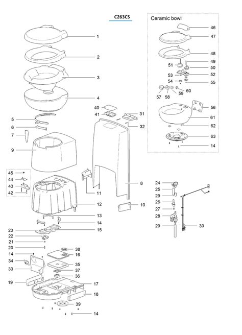 Diagram Thetford C263cs Cassette Toilet Caravansplus