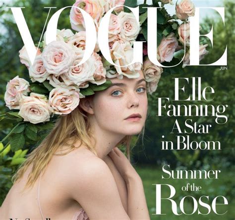 Grace Coddington Styles Elle Fanning For Vogue Cover Fashion Agenda