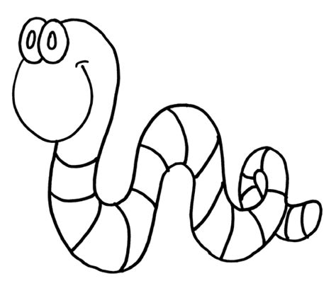 9 Coloring Pages Of Worm Print Color Craft