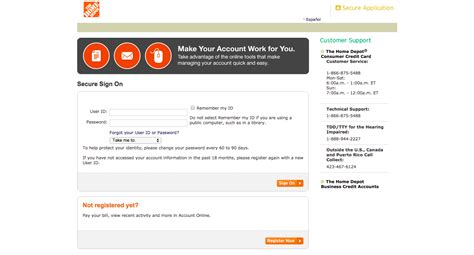 In the meantime, this is done when signing up. Home Depot Credit Card Login | Make a Payment