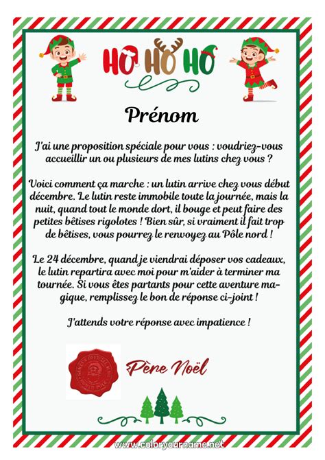 Coloriage n°3498 - Lettres de lutins farceurs Lettre d'arrivée du lutin